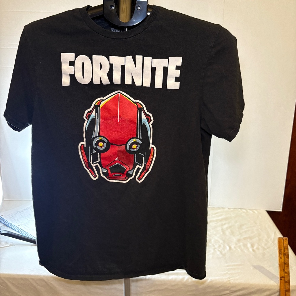 Fortnite Youth Robot Vertex Red Skin Logo T-Shirt Gamer Tee XXL